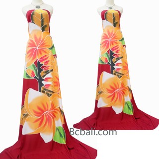 rayon sarongs flower handpainting made in bali